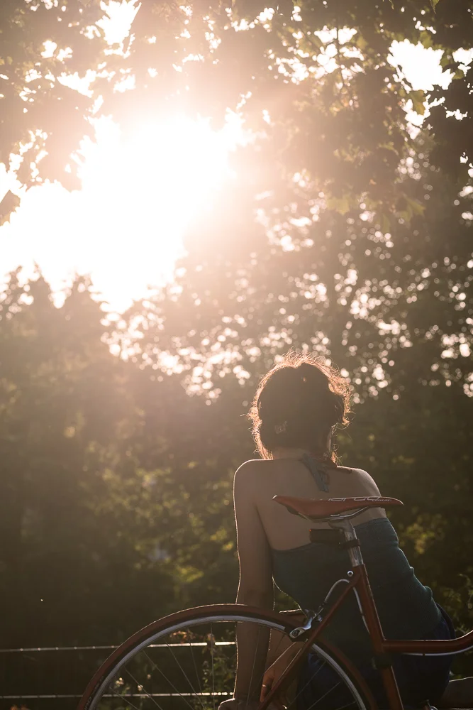 Young woman dreaming. Photograph by Adelina Persa.